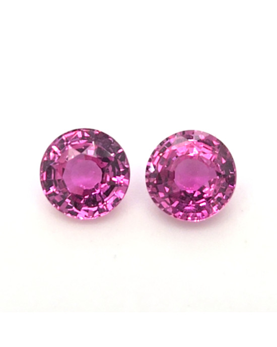 7.31X7.34MM ROUND PADPARADSHCA MADAGASCAR SAPPHIRE 4.05CT