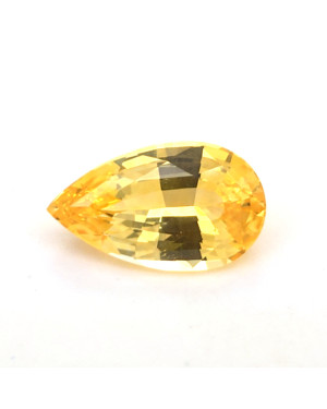 13.9X8.2MM PEAR YELLOW SRI LANKA SAPPHIRE 5.01CT