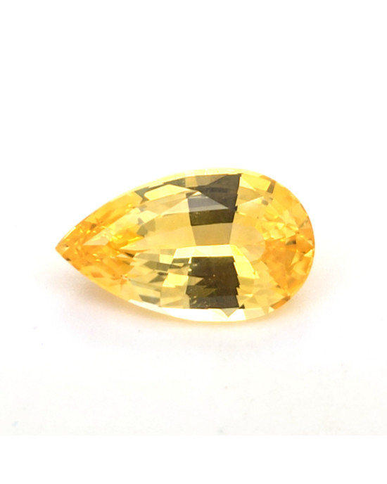 13.9X8.2MM PEAR YELLOW SRI LANKA SAPPHIRE 5.01CT