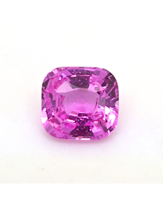 8.4X7.9MM ANTIQUE CUSHION PINK MADAGASCAR SAPPHIRE 3.02CT