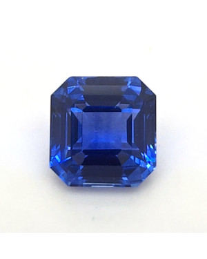 8.73X8.41MM EMERALD CUT  SRI LANKA SAPPHIRE 4.04CT