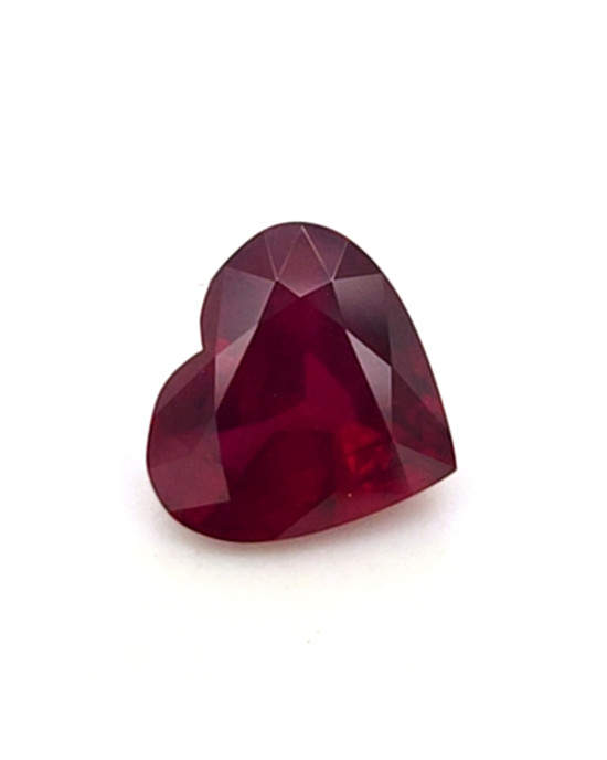 9X9.88MM HEART  MOZAMBIQUE RUBY 3.07CT