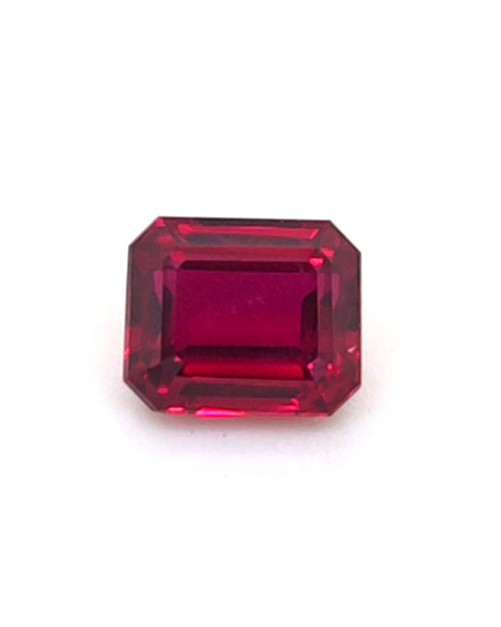 7.65X6.43MM EMERALD CUT  MOZAMBIQUE RUBY 2.15CT