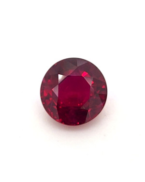 8.3X8.43MM ROUND  MOZAMBIQUE RUBY 3.03CT