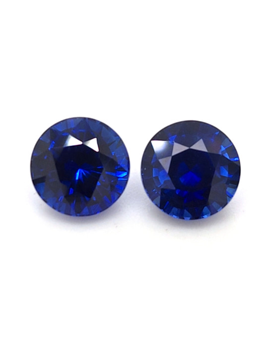 7.8X7.8MM ROUND  SRI LANKA SAPPHIRE 5.23CT