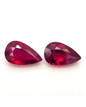 11.4X7MM PEAR  MOZAMBIQUE RUBY 5.24CT