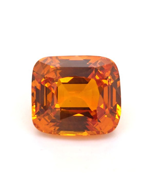 13.17X11.84MM ANTIQUE CUSHION ORANGE SRI LANKA SAPPHIRE 14.05CT