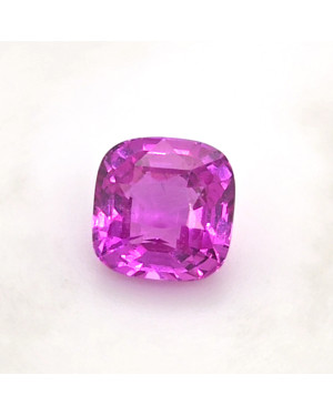 7.9X7.6MM ANTIQUE CUSHION PINK MADAGASCAR SAPPHIRE 3.06CT