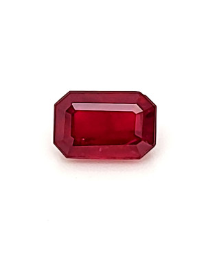 8.44X5.6MM EMERALD CUT  MADAGASCAR RUBY 2.05CT