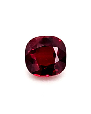 7.62X7.5MM ANTIQUE CUSHION  MOZAMBIQUE RUBY 2.99CT