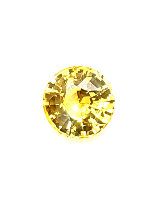 9.71X9.83MM ROUND YELLOW SRI LANKA SAPPHIRE 4.56CT