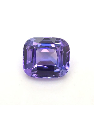 9X7.9MM ANTIQUE CUSHION PURPLE MADAGASCAR SAPPHIRE 3.62CT