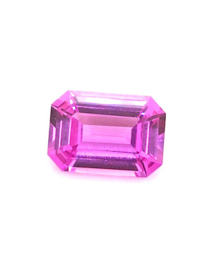 9.1X6.5MM EMERALD CUT PINK MADAGASCAR SAPPHIRE 2.28CT
