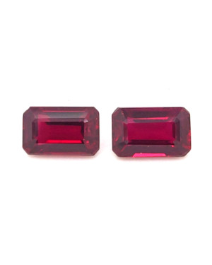 8.4X5.4MM EMERALD CUT  MOZAMBIQUE RUBY 4.10CT