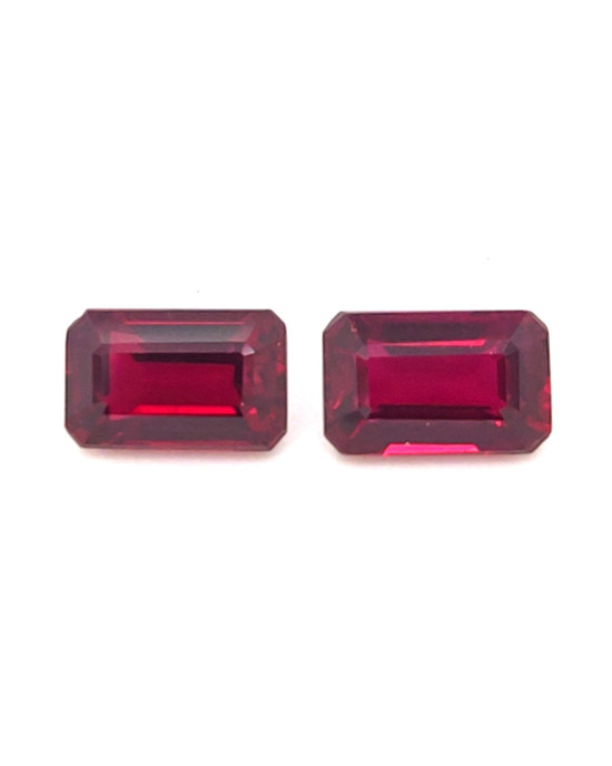 8.4X5.4MM EMERALD CUT  MOZAMBIQUE RUBY 4.10CT