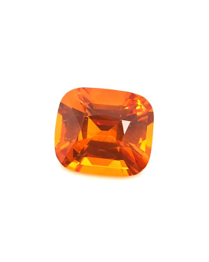 10.8X9.4MM ANTIQUE CUSHION ORANGE SRI LANKA SAPPHIRE 5.51CT