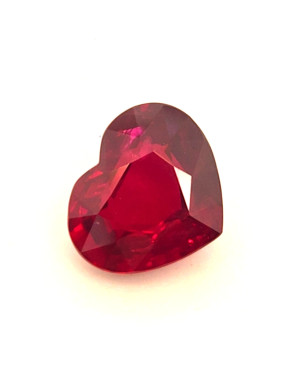 9.68X8.22MM HEART  MOZAMBIQUE RUBY 3.01CT