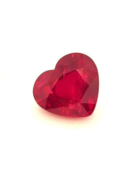 7.08X7.87MM HEART  MOZAMBIQUE RUBY 2.06CT