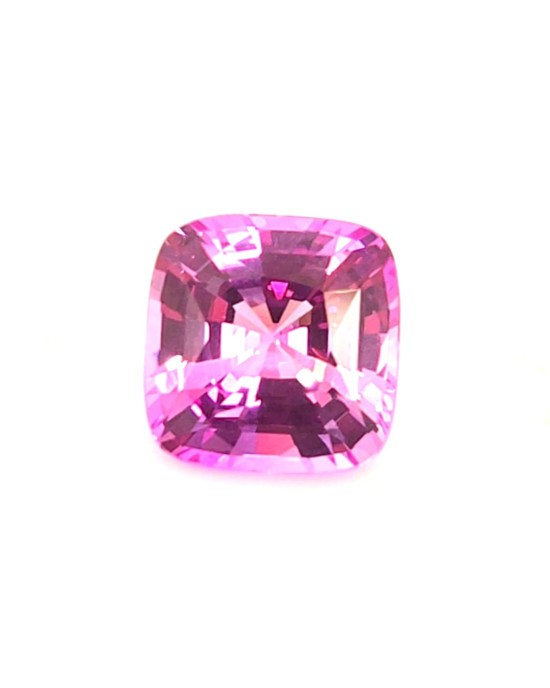 9.56X9.42MM ANTIQUE CUSHION PINK MADAGASCAR SAPPHIRE 4.53CT