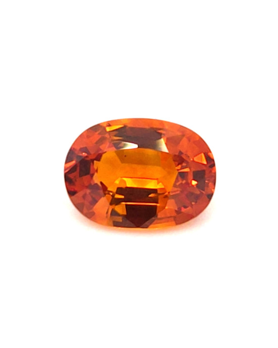 10.9X7.9MM OVAL ORANGE SRI LANKA SAPPHIRE 3.63CT
