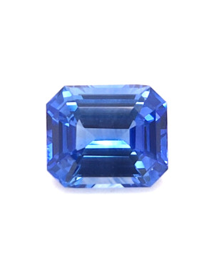 8.97X7.58MM EMERALD CUT  SRI LANKA SAPPHIRE 3.42CT
