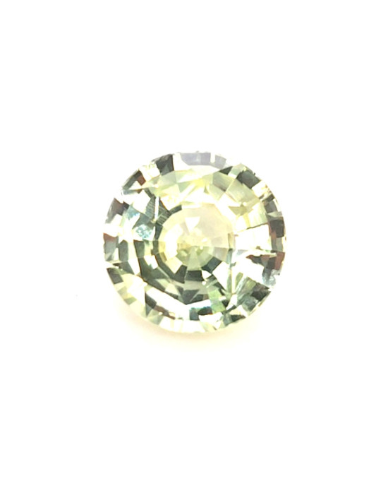 10.6X10.6MM ROUND GREEN MADAGASCAR SAPPHIRE 6.00CT